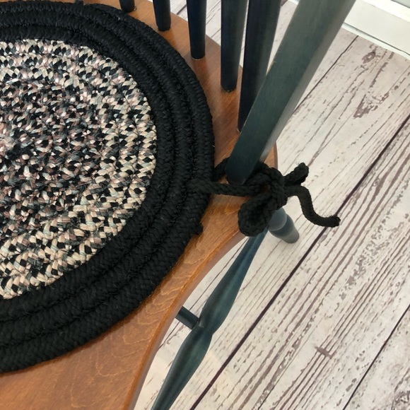 Vintage 1960’s Braided Chair Pads Set - Picture 5 of 6